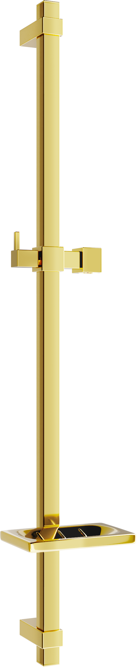 Mexen DQ Duschstange mit Seifenschale 80 cm, Gold - 79381-50