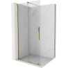 Mexen Velar Duschwand faltbar Walk-in 85 x 200 cm, transparent 8 mm, gold - 871-085-000-03-50