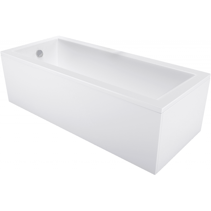 Mexen Cubik Badewanne rechteckig 120 x 70 cm mit Verkleidung, weiß - 55031207000X