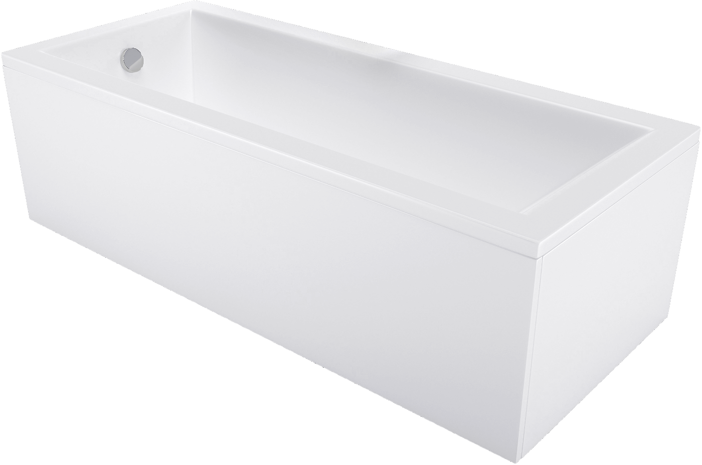 Mexen Cubik Badewanne rechteckig 120 x 70 cm mit Verkleidung, weiß - 55031207000X