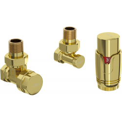 Mexen G00 thermostatisches Eckventil Set, gold - W901-900-50