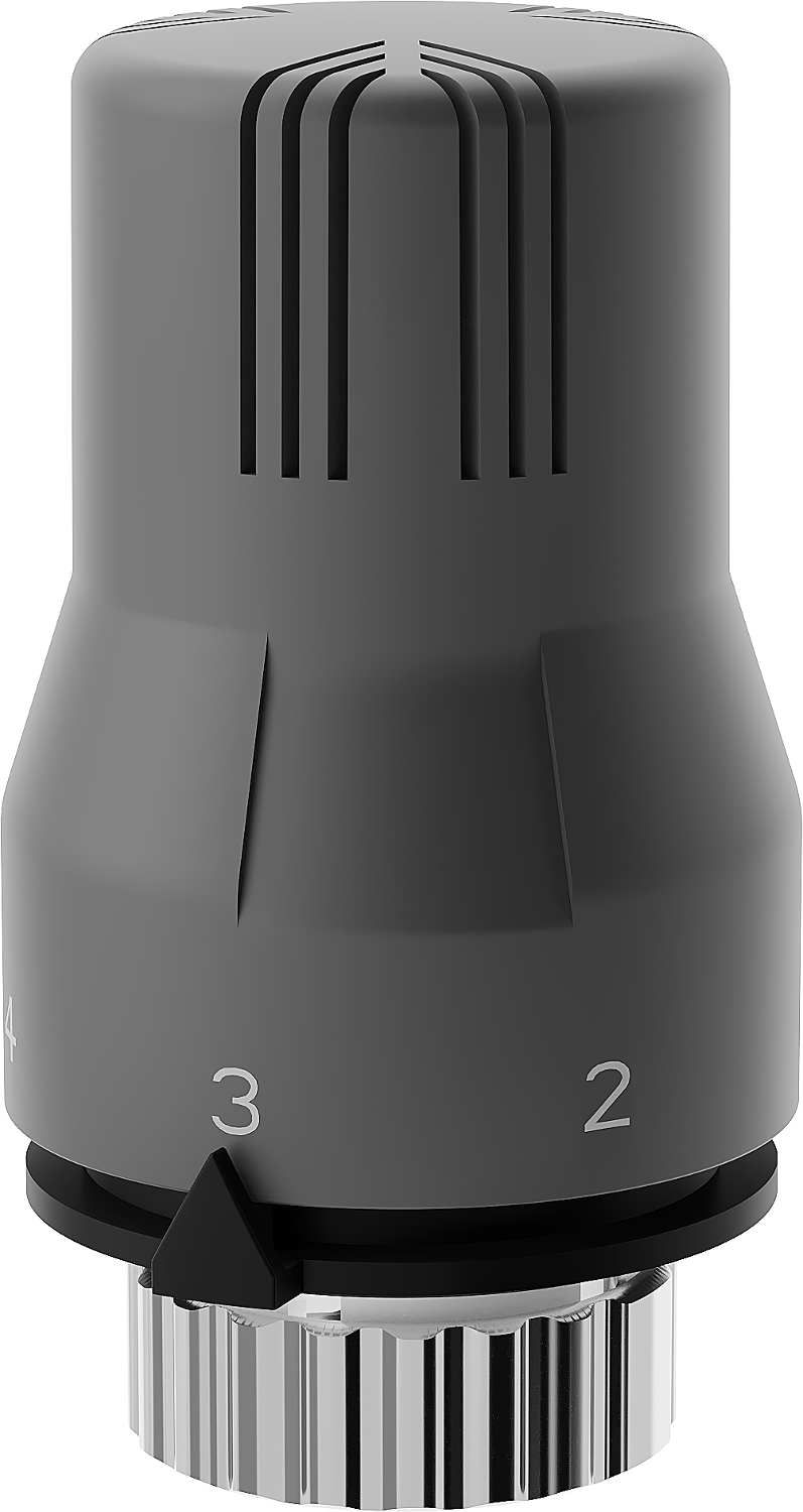 Mexen thermostatischer Kopf für Heizkörper, Anthrazit - W908-002-66