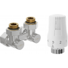 Mexen G01 Thermostat-Set Zweirohr DN50, Eckventil 1/2"x16 mm, Nickel - W911-016-918-01