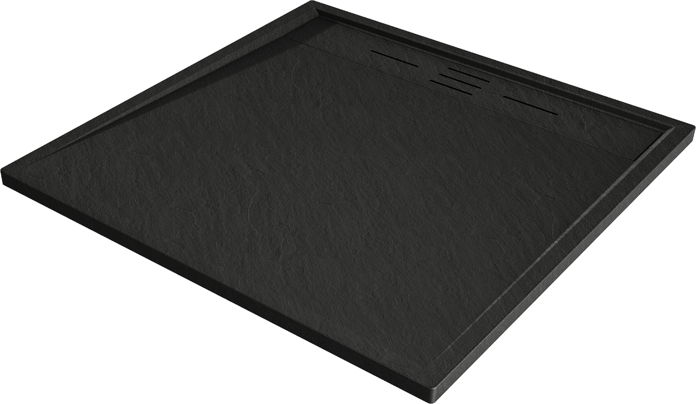 Mexen Amon quadratische SMC Duschwanne 80 x 80 cm, schwarz - 4F708080