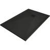 Mexen Stone+ rechteckige Duschwanne aus Verbundmaterial 140 x 100 cm, schwarz, schwarze Abdeckung - 44701014-B