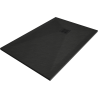 Mexen Stone+ rechteckige Verbundwanne 140 x 80 cm, schwarz, schwarze Abdeckung - 44708014-B