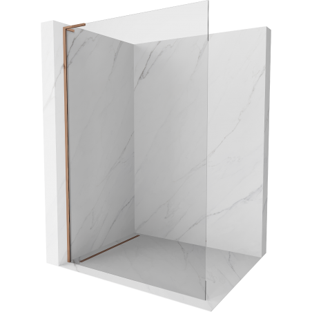 Mexen Kioto L Duschwand Walk-in 50 x 200 cm, transparent, roségold - 800-050-103-60-00