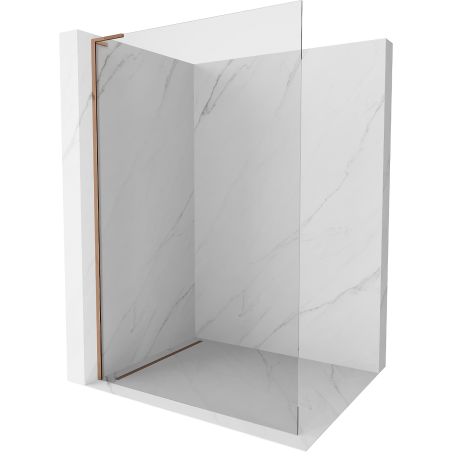 Mexen Kioto L Duschwand Walk-in 70 x 200 cm, transparent, rosegold - 800-070-103-60-00