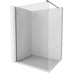 Mexen Kioto Walk-in-Dusche 160 x 200 cm, transparent 8 mm, gun metal - 800-160-101-95-00