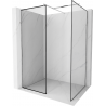 Mexen Kioto Walk-in-Dusche 160 x 120 cm, schwarzes Design, Chrom - 800-160-202-01-70-120