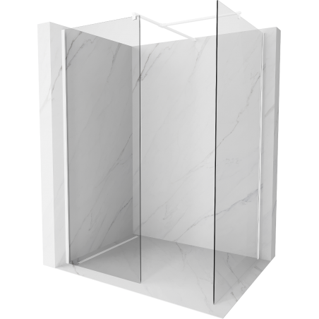 Mexen Kioto Walk-in-Dusche 105 x 80 cm, transparent, weiß - 800-105-202-20-00-080