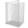 Mexen Kioto freistehende Duschwand 100 x 30 x 30 cm, transparent, chrom - 800-100-030-222-01-00-030