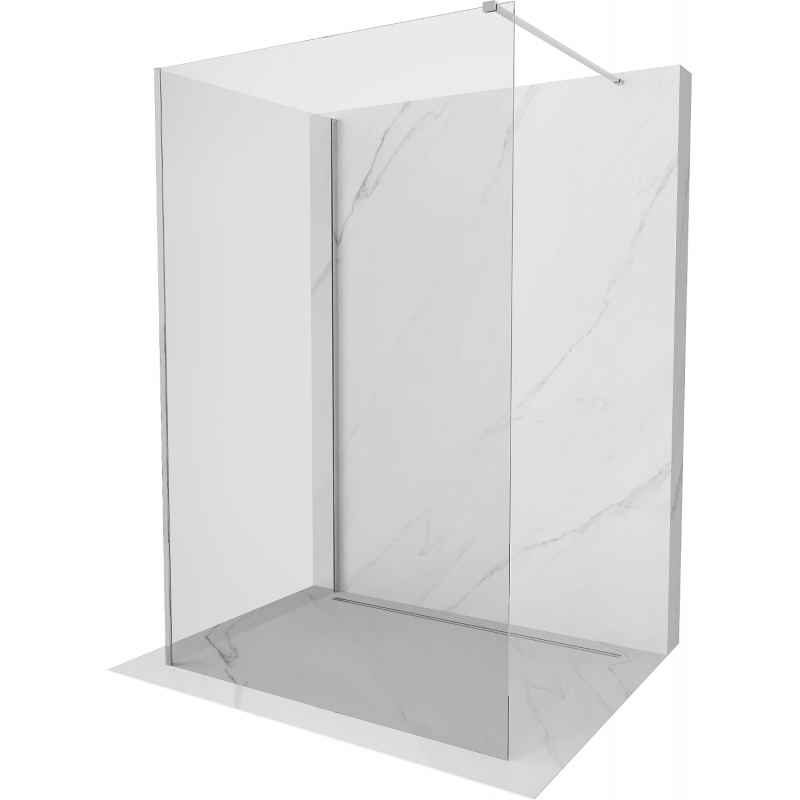 Mexen Kioto Duschwand Walk-in 110 x 70 cm, transparent, chrom - 800-110-212-01-00-070