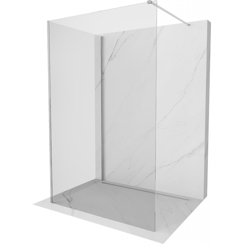 Mexen Kioto Walk-in Duschwand 110 x 75 cm, transparent, chrom - 800-110-212-01-00-075