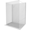 Mexen Kioto Walk-in-Dusche 140 x 75 cm, transparent, weiß - 800-140-212-20-00-075