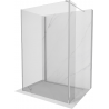 Mexen Kioto Walk-in Duschwand 100 x 70 x 30 cm, transparent, chrom - 800-100-070-221-01-00-030