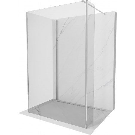 Mexen Kioto Walk-in Duschwand 110 x 85 x 30 cm, transparent, chrom - 800-110-085-221-01-00-030