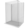 Mexen Kioto Duschwand Walk-in 120 x 85 x 30 cm, transparent, chrom - 800-120-085-221-01-00-030