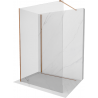 Mexen Kioto Duschwand Walk-in 100 x 75 cm, transparent, rosegold - 800-100-212-60-00-075