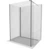 Mexen Kioto Walk-in Duschwand 90 x 70 x 30 cm, transparent, gun metal - 800-090-070-221-95-00-030