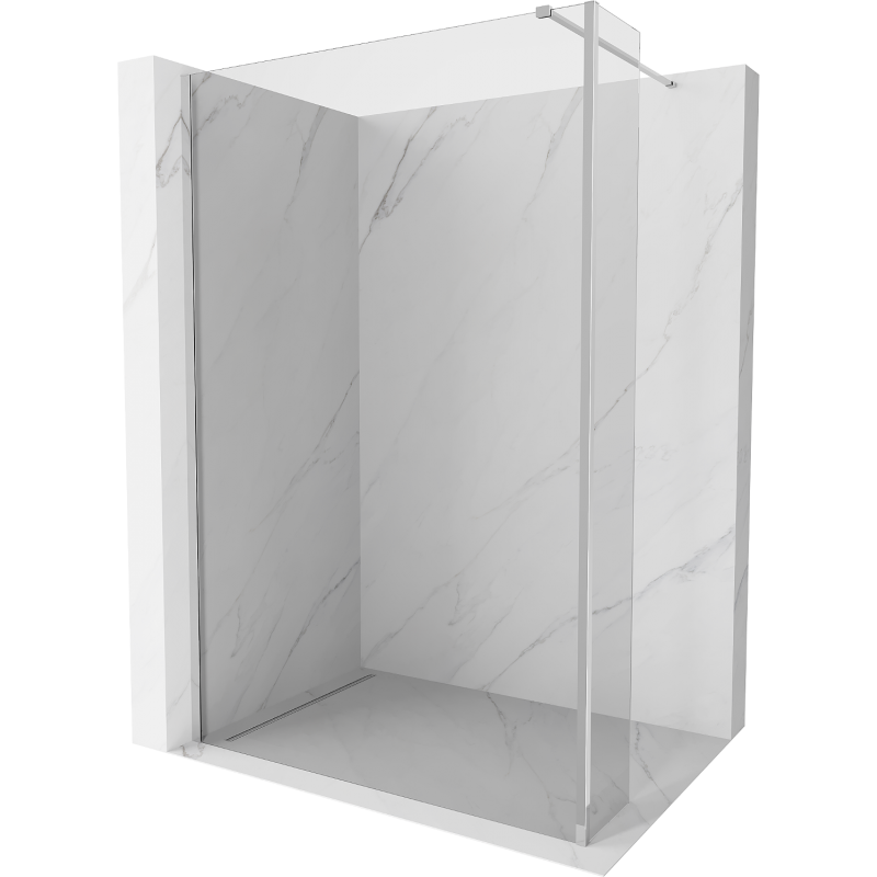 Mexen Kioto Duschwand Walk-in 90 x 30 cm, transparent, chrom - 800-090-212-01-00-030