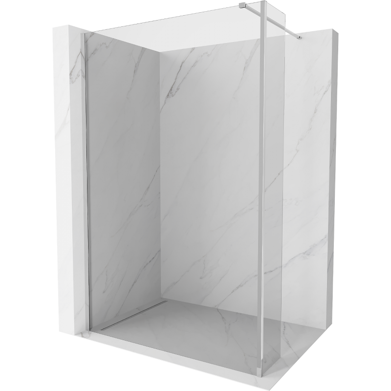 Mexen Kioto Duschwand Walk-in 120 x 30 cm, transparent, chrom - 800-120-212-01-00-030