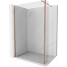 Mexen Kioto Walk-in Duschwand 90 x 30 cm, transparent, roségold - 800-090-212-60-00-030