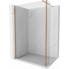 Mexen Kioto Dusche Wand Walk-in 140 x 30 cm, transparent, rose gold - 800-140-212-60-00-030