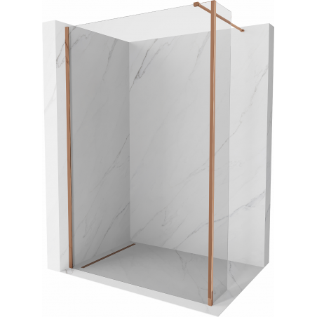 Mexen Kioto Walk-in Duschwand 170 x 30 cm, transparent, roségold - 800-170-212-60-00-030