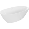 Mexen Eris freistehende Badewanne 180 x 80 cm, weiß, Überlauf weiß - 53441808000-20