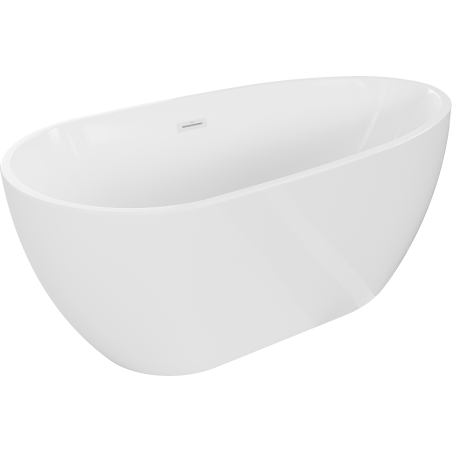 Mexen Eos freistehende Badewanne 170 x 75 cm, weiß, mit Überlauf weiß - 52471707500-20