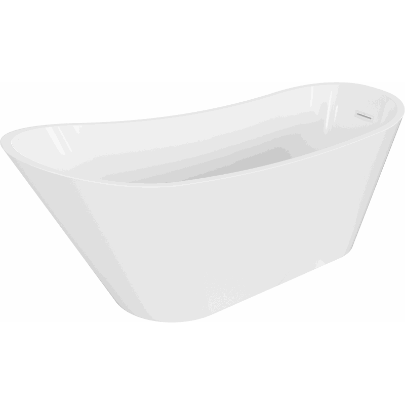 Mexen Alta freistehende Badewanne 170 x 75 cm, weiß, mit weißem Überlauf - 52141707500-20