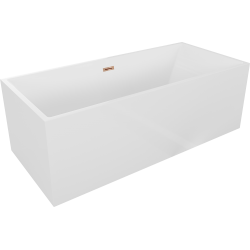 Mexen Vigo freistehende Badewanne 178,5 x 80 cm, weiß, rosa Goldüberlauf - 51251788000-60