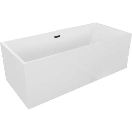 Mexen Vigo freistehende Badewanne 178,5 x 80 cm, weiß, schwarzer Überlauf - 51251788000-70