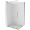 Mexen Velar Duschwand verschiebbar Walk-in 70 x 200 cm, satiniert 8 mm, gold - 871-070-000-33-50