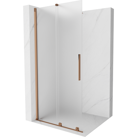 Mexen Velar Duschwand Walk-in 70 x 200 cm, matt 8 mm, roségold - 871-070-000-33-60