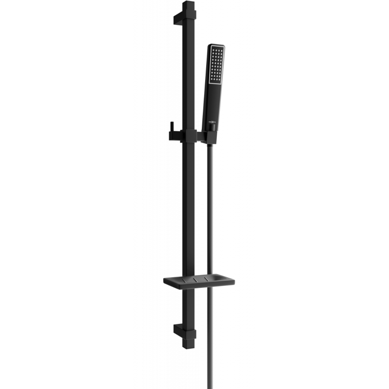 Mexen DQ72 Schiebe-Dusch-Set, Schwarz - 785724581-70