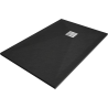 Mexen Stone+ Rechteckige Duschwanne aus Verbundwerkstoff 120 x 80 cm, Schwarz - 44708012