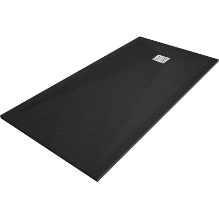 Mexen Stone+ Rechteckige Duschwanne aus Verbundwerkstoff 160 x 80 cm, Schwarz - 44708016