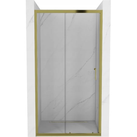 Mexen Apia ausziehbare Duschtür 95 cm, Transparent, Gold - 845-095-000-50-00