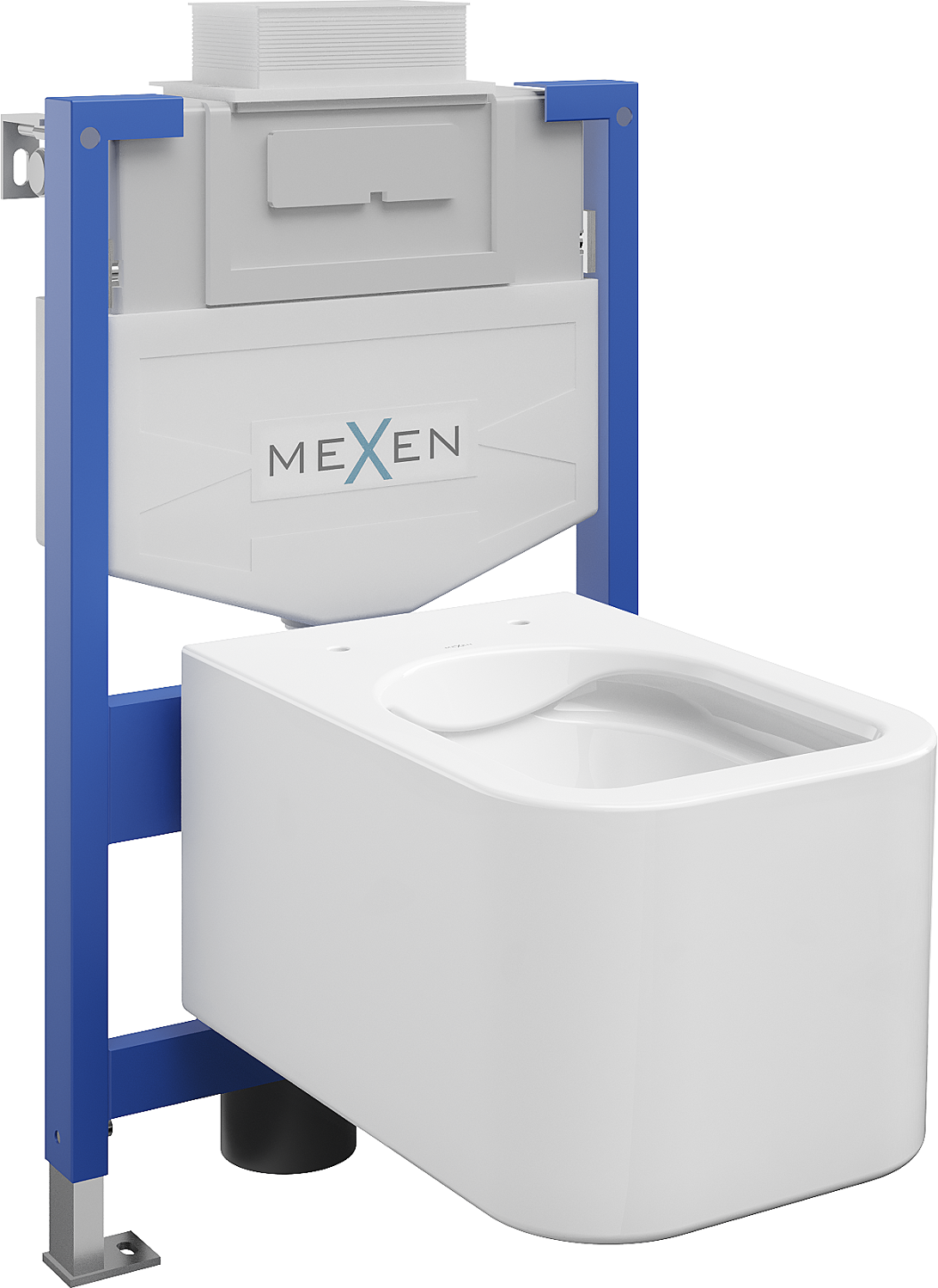 Mexen WC-Unterputzmontageset Felix XS-U Rahmen mit WC Elis, Weiß - 6853391XX00