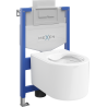 Mexen WC-Unterputzmontageset Felix XS-U Rahmen mit WC Sofia, Weiß - 6853354XX00