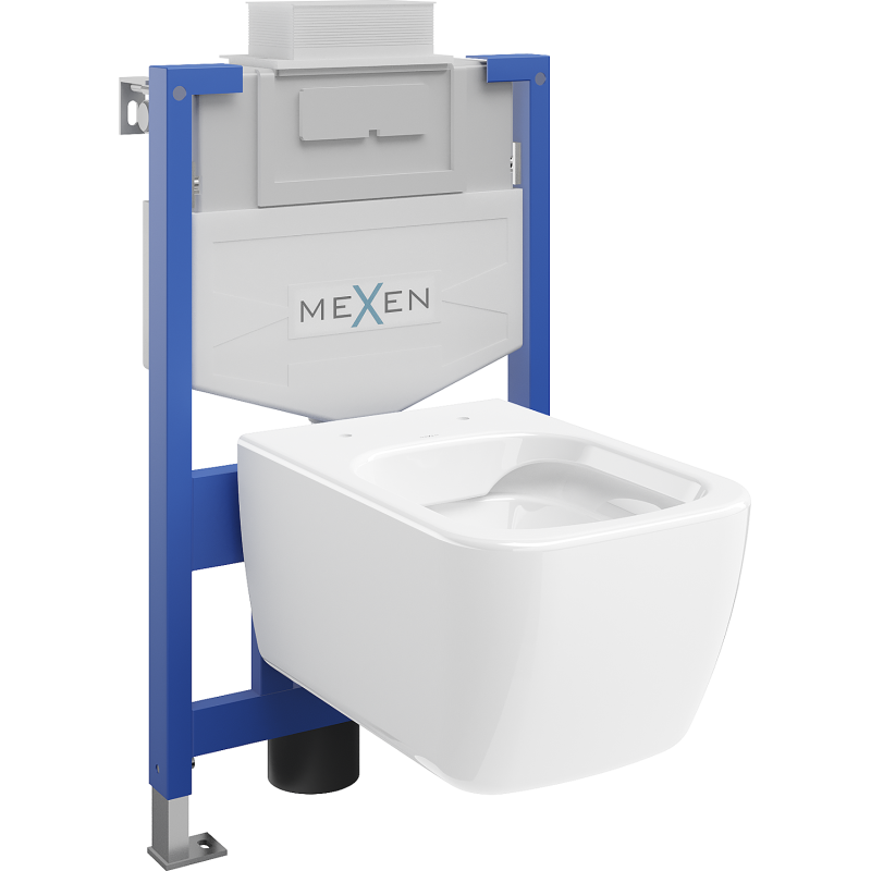 Mexen WC-Unterputzmontageset Felix XS-U Rahmen mit WC Stella, Weiß - 6853368XX00