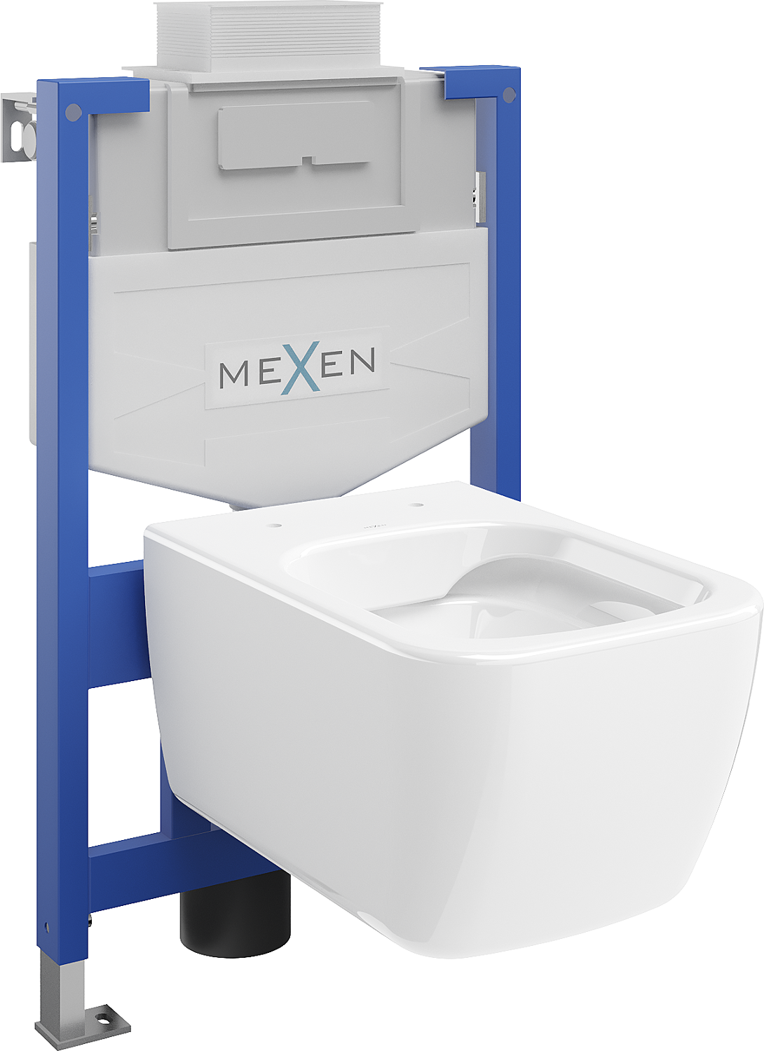 Mexen WC-Unterputzmontageset Felix XS-U Rahmen mit WC Stella, Weiß - 6853368XX00