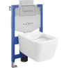 Mexen WC-Unterputzmontageset Felix XS-U Rahmen mit WC Margo, Weiß - 6853342XX00