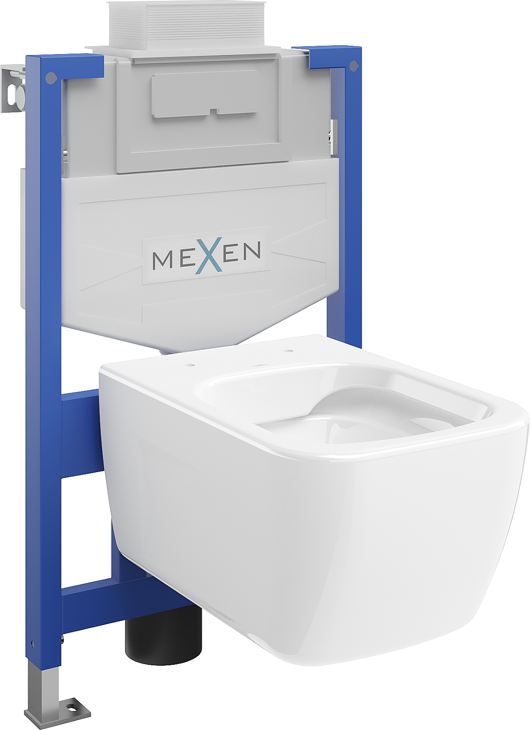 Mexen WC-Unterputzmontageset Felix XS-U Rahmen mit WC Margo, Weiß - 6853342XX00