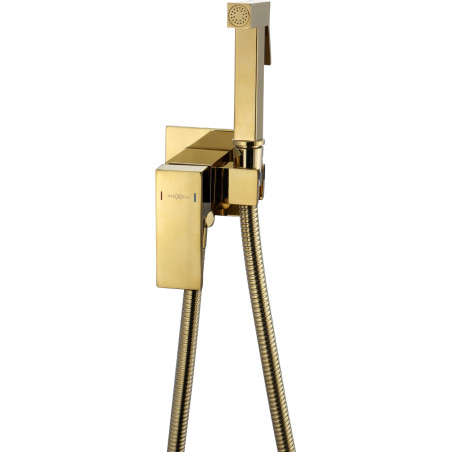 Mexen Cube Unterputz-Bidetarmatur mit Anbausatz, gold - 7599150-50