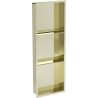 Mexen X-Wall-R Einbauregal mit Flansch und Auflage 90 x 30 cm, Gold - 1950903010S